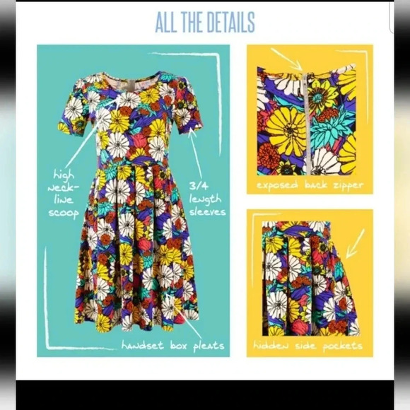 Boho Turquoise 3XL Southwestern Fit Flare Soft Stretch Festival Midi Dress - Picture 6 of 6